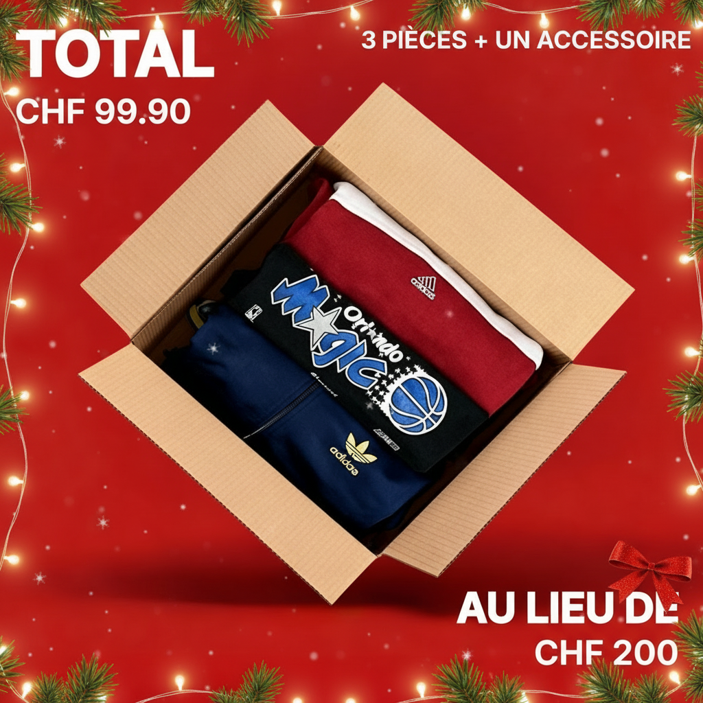 4 pièces - Christmas Mystery box + 1 chance de gagner 100 CHF
